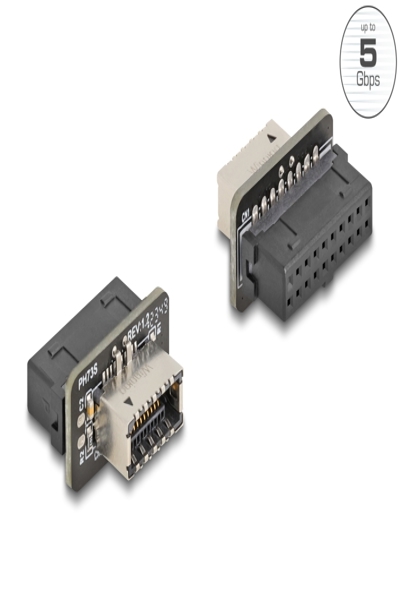 Delock USB 5 Gbps Adapter Pfostenbuchse zu intern Typ-E Key A Buchse 67238 - Adapter - 67238