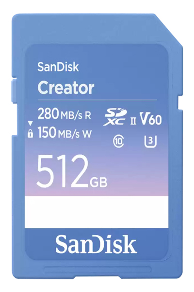 SanDisk Creator - Flash-Speicherkarte - Secure Digital (SD) - SDSDXEP-512G-GNCIS