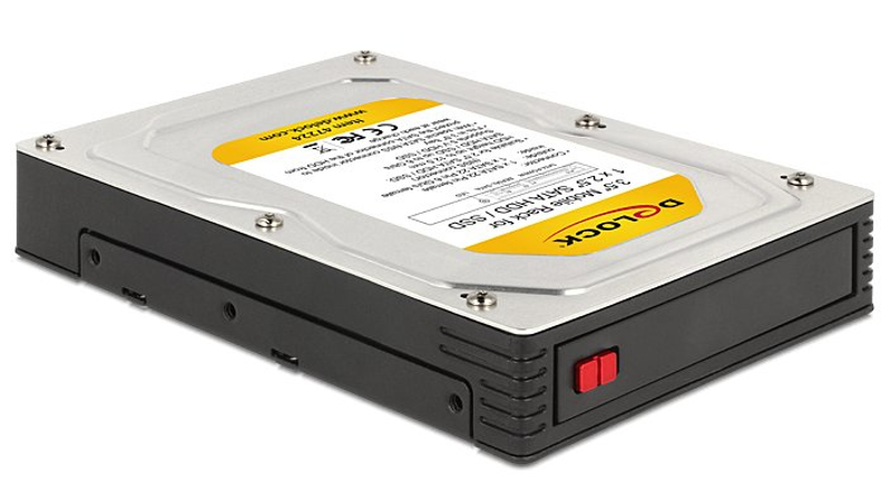 Delock 3.5" Mobile Rack for 1 x 2.5" SATA HDD / SSD - 47224