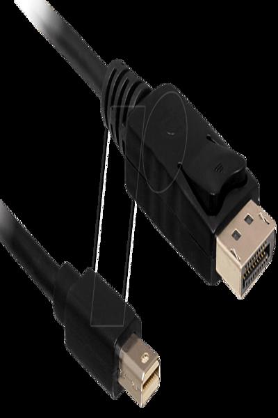 Delock DisplayPort-adapter - DisplayPort (hane) till Mini DisplayPort (hane) - 83984