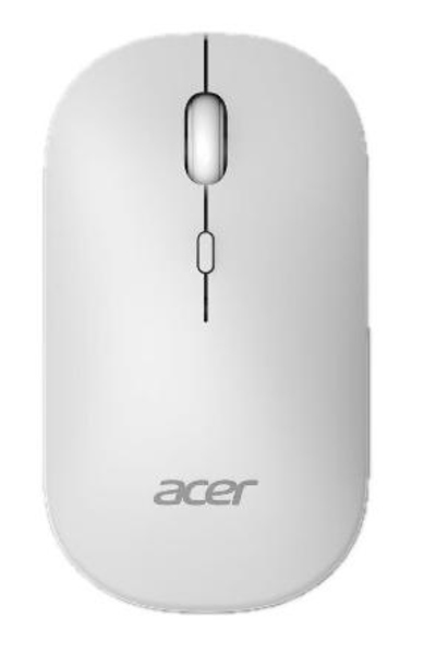 Acer Wireless Dual Mode Mouse - Amr130 White - Mouse - 1,600 dpi