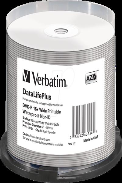 Verbatim DataLifePlus - 50 x DVD-R - 43734