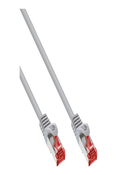 InLine 70pcs. Bulk-Pack Patch cable - S/FTP - Cat.6 - 250MHz - PVC - CCA - grey - 1m - B-76111