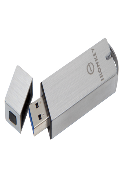 Kingston IronKey 8GB Basic S1000 Encrypted USB 3.0 FIPS 140-2 Level 3 - 8 GB - USB Type-A - 3.2 Gen 1 (3.1 Gen 1) - 180 MB/s - Cap - Silver - IKS1000B/8GB