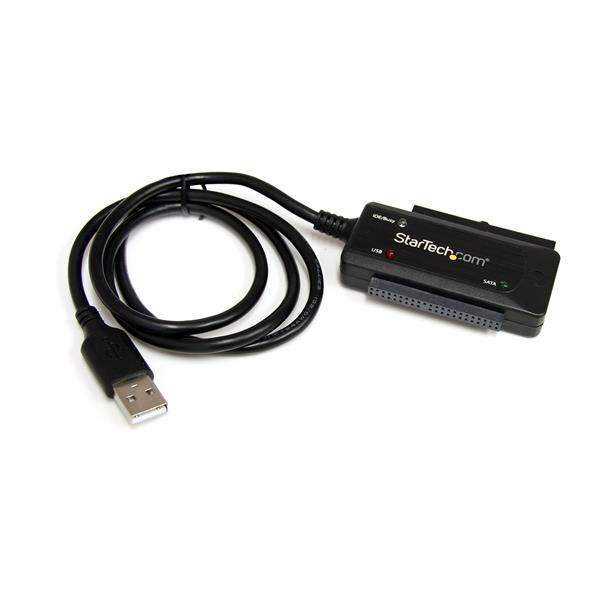 USB 2.0 to IDE SATA Adapter - 2.5 / 3.5 SSD / HDD - USB to IDE & SATA Converter Cable - USB Hard Drive Adapter (USB2SATAIDE) Lagringskontrol - USB2SATAIDE