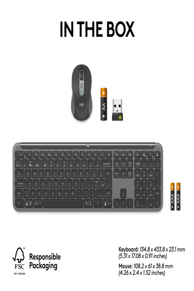 Logitech Signature Slim Combo MK950 Företag Grafit FRA - 920-012505