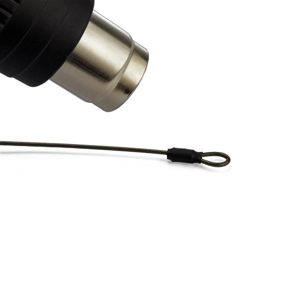 StarTech CONNLOCKPK5 security cable (pack of 5, cable lock protects against theft, adjustable, heat shrink tubing, wire end ferrules) - security cable - Silver - 30 cm (pack of 5) - CONNLOCKPK5