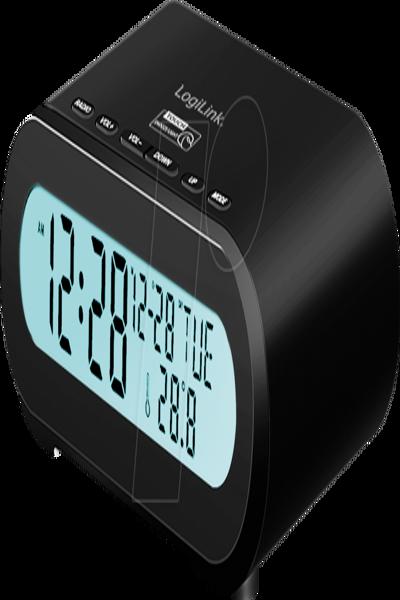 LogiLink SC0121 digital black radio alarm clock - SC0121