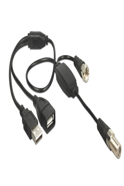 Delock Antennkabel - F-kontakt hane till F-kontakt, USB (endast ström) - 13006