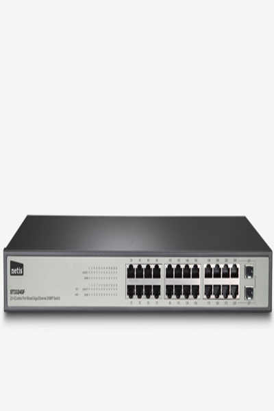 Inter-Tech System ST3324GF - Géré - L2 - Gigabit Ethernet (10/100/1000) - Duplex intégral - Montage en rack