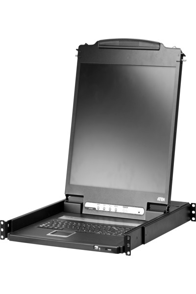 ATEN LIGHTWEIGHT SINGLE RAIL 19I LCD CONSOLE