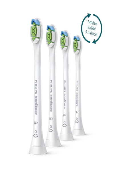 Philips W2c Optimal White compact HX6074/27 Compact sonic toothbrush heads - 4 pc(s) - White - Medium - Ergonomic - Compact - for optimal use