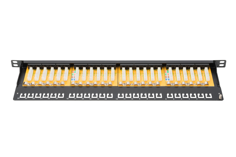 DIGITUS Cat6 UTP Patch Panel 24-Port - DN-91624U-SL-SH