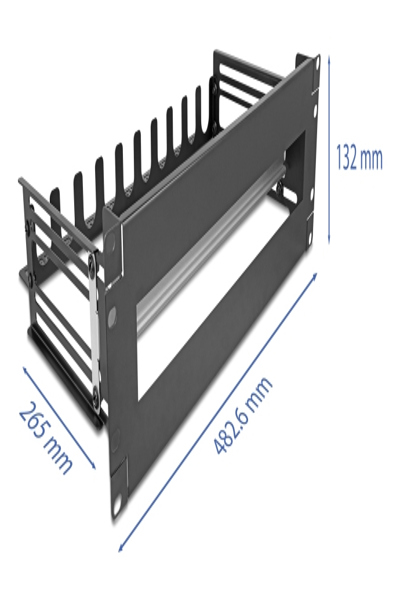 Delock Rack Rail with Circuit Breaker Cover Network Accessory - 67282