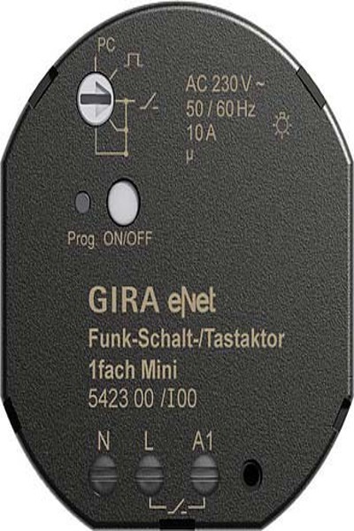 Interrupteur/bouton-poussoir sans fil GIRA Mini 1 voie 542300