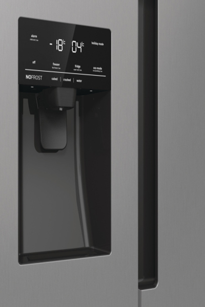 Gorenje NRR9185ESXL, Freestanding, American door, Stainless steel, LED, Glass, 566 L - 744108