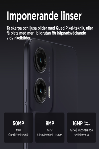 Motorola Solutions XT2433-5 Moto G35 Dual Sim - Midnight Black - 128 GB - 5,000 mAh - PB3K0033IT