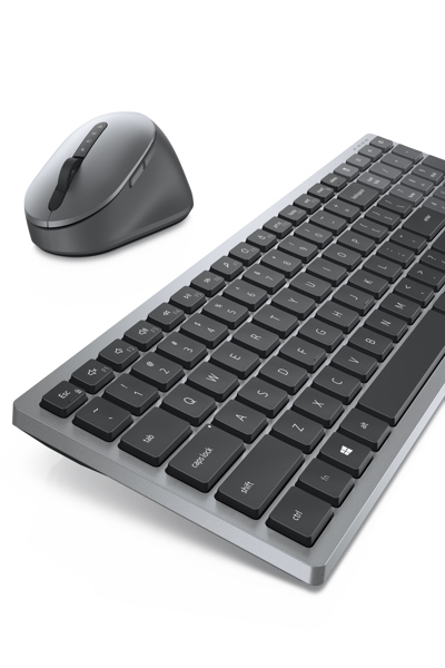 Dell Multi-Device KM7120W keyboard and mouse set - KM7120W-GY-BEL