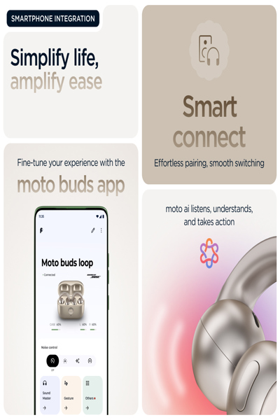 MOTOROLA MOTO BUDS LOOP SWAROVSKI WIRELESS HEADPHONES - PG38C07172