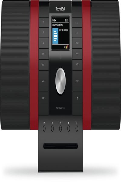 TechniSat MultyRadio 4.0 SE sw/rt DAB+/UKW/Internetradio mit CD-Player Farbdis