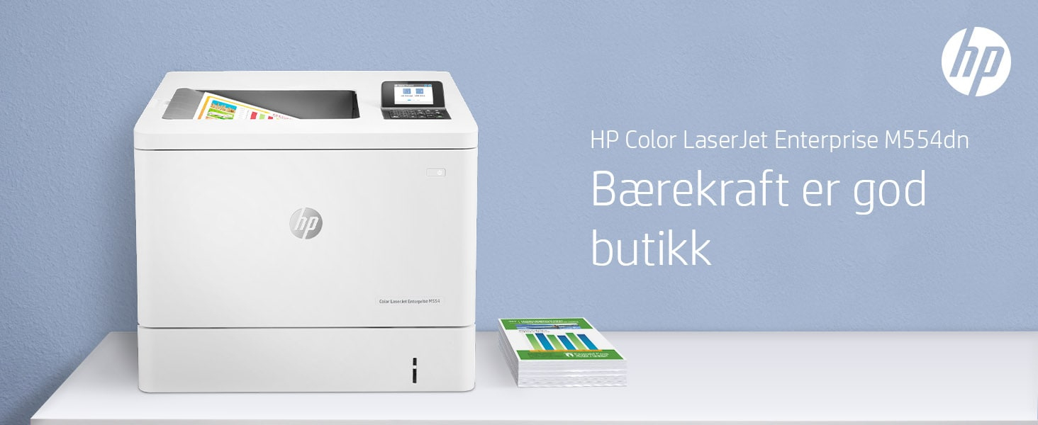 HP Color LaserJet Enterprise M554dn Printer - 7ZU81A