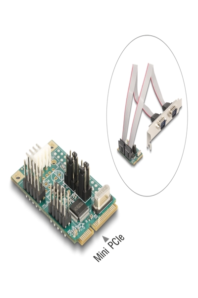 Delock Serial adapter - PCIe 1.2 Full Mini Card low profile - 95276