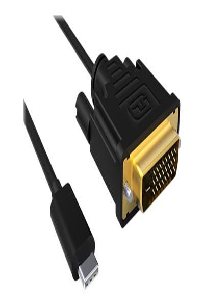 ACT USB Type C to DVI male conversion cable 4K/30Hz - 2 meter - 2 m - USB Type-C - DVI - Male - Male - Straight