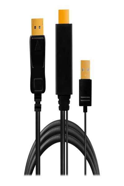LogiLink CH0091 Câble DP1.2 vers HDMI+USB-A 2 m 4K30Hz