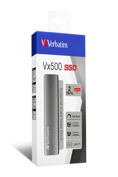 Verbatim Vx500 - SSD - 2 TB - external (portable) - 47454