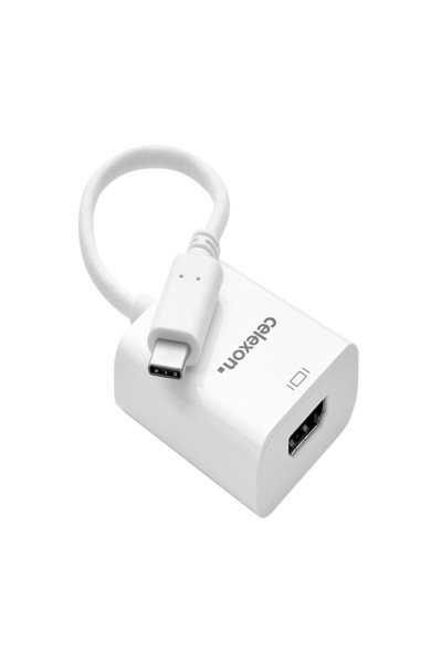Adaptateur celexon USB-C vers HDMI M/F blanc