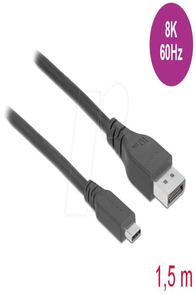 Delock DisplayPort-kabel - 24-stifts USB-C (hane) till DisplayPort (hane) - 86040