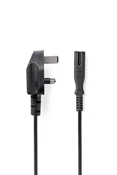 Nedis UK Stromkabel| Stecker| IEC-320-C7|| Ja| 2 xÃ‚Â²| Kupfer| Rund - Current/Power Supply - 5 m