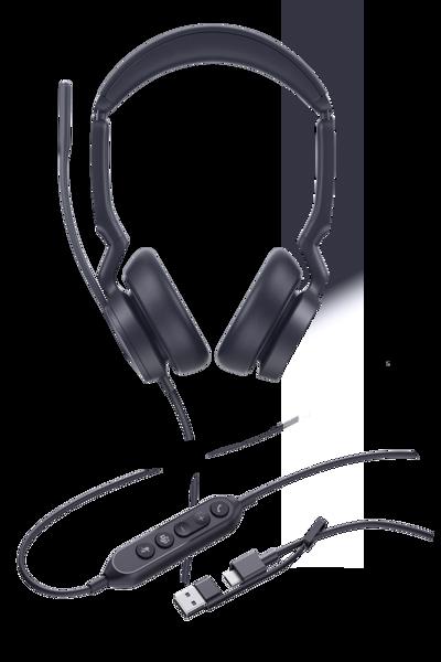 Casque Yealink UH46 Dual Teams USB-C/A 20 kHz