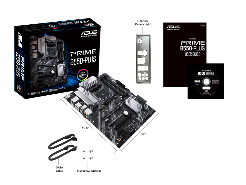 ASUS PRIME B550-PLUS Motherboard ATX - 90MB14U0-M0EAY0