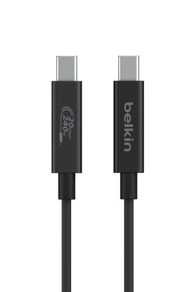 Belkin USB4 240W 20Gbps 2m cable - High speed digital transfer - INZ004BT2MBK