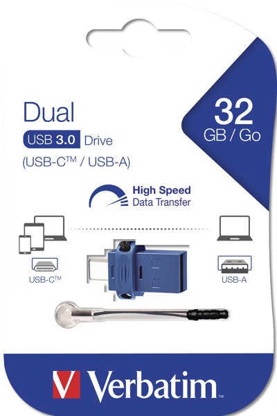 Verbatim Store 'n' Go Dual USB Drive Type-C - 49966