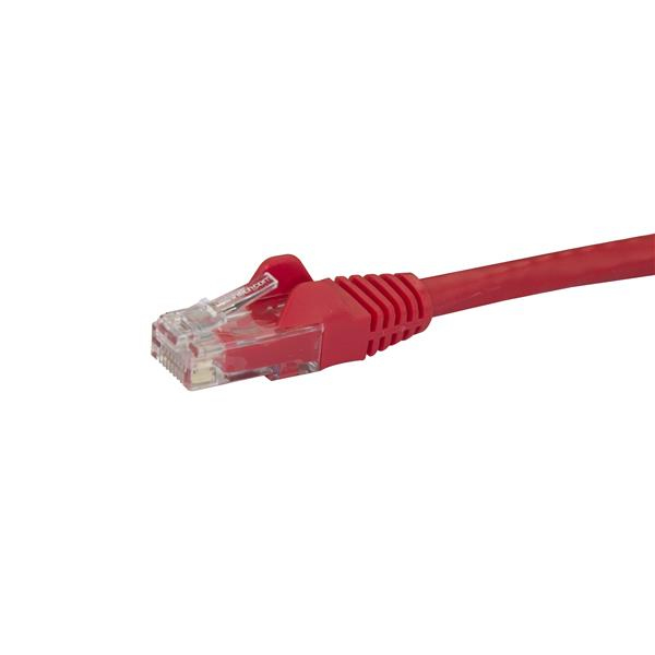 10m CAT6 Cable - Red Snagless CAT 6 Wire - 100W RJ45 UTP 650MHz Category 6 Network Patch Cord UL/TIA (N6PATC10MRD) CAT 6 10m patch cable Rød - N6PATC10MRD