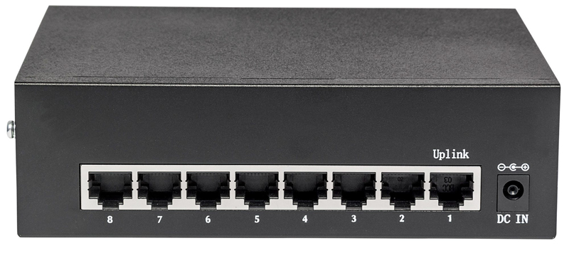 8-portars Gigabit Ethernet PoE+ Switch - 561204