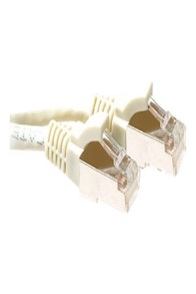ACT Ivory 7 meter LSZH SFTP CAT6A patch cable snagless with RJ45 connectors - 7 m - Cat6a - S/FTP (S-STP) - RJ-45 - RJ-45 - White