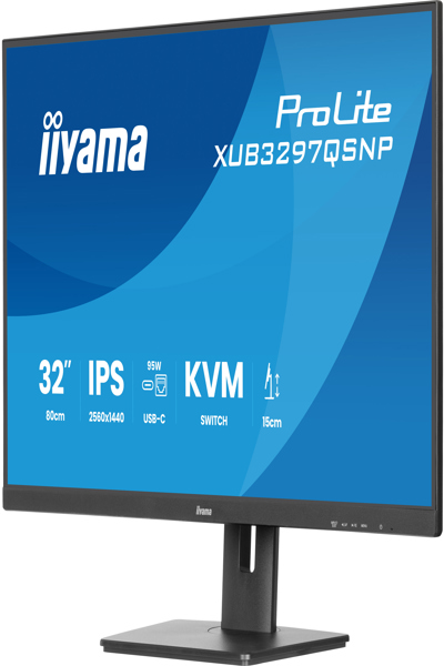 IIYAMA 32" IPS MONITOR USB-C D - XUB3297QSNP-B1