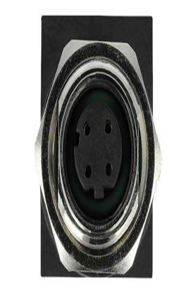 Adaptateur réseau Delock - 4 broches M12 (F) droit vers RJ-45 (F) coudé