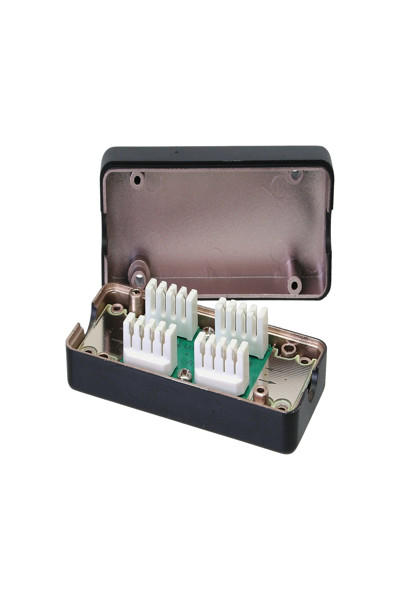 Boîtier de connexion en ligne Cat.6A 600 MHz LSA blindé