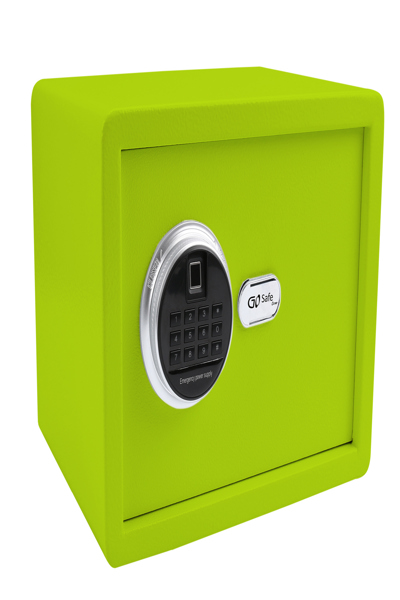 Olympia GOsafe 2.0 / 210FP - Freestanding safe - Green - Code - Fingerprint reader - Key - 16 L - Polypropylene (PP) - 1 shelves