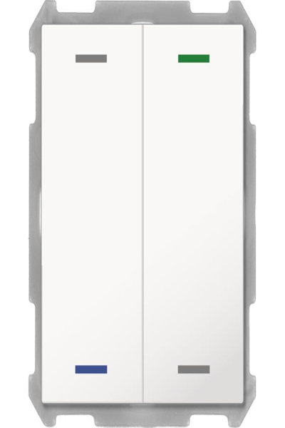 MDT bouton Light 63 2 voies RGBW avec capteur de température studio blanc brillant BE-TAL63T2