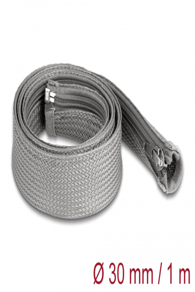 Gaine tressée Delock - diamètre 30 mm avec fermeture éclair