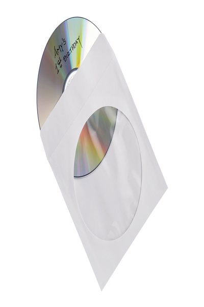 Verbatim CD/DVD sleeve - capacity: 1 CD/DVD (pack of 100) - 49976