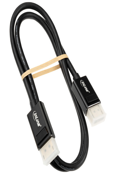 Câble DisplayPort 2.0 InLine - 8K4K UHBR - noir - contacts plaqués or - 1 m