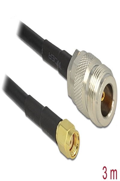 Delock Antenna cable - RP-SMA (M) to N connector (F) - 88686