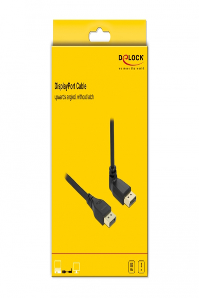 Câble DisplayPort Delock - DisplayPort (M) vers DisplayPort (M) coudé