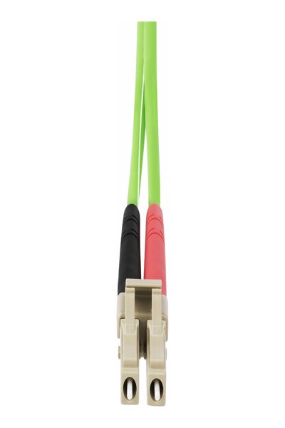 StarTech.com 25m (82ft) LC to LC (UPC) OM5 Multimode Fiber Optic Cable, 50/125µm Duplex LOMMF Zipcord, VCSEL, 40G/100G, Bend Insensitive, Low Insertion Loss, LSZH Fiber Patch Cord - LCLCL-25M-OM5-FIBER
